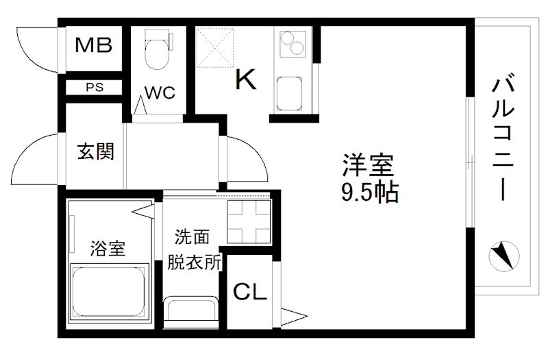 ISE伊勢住宅住之江7407 間取り