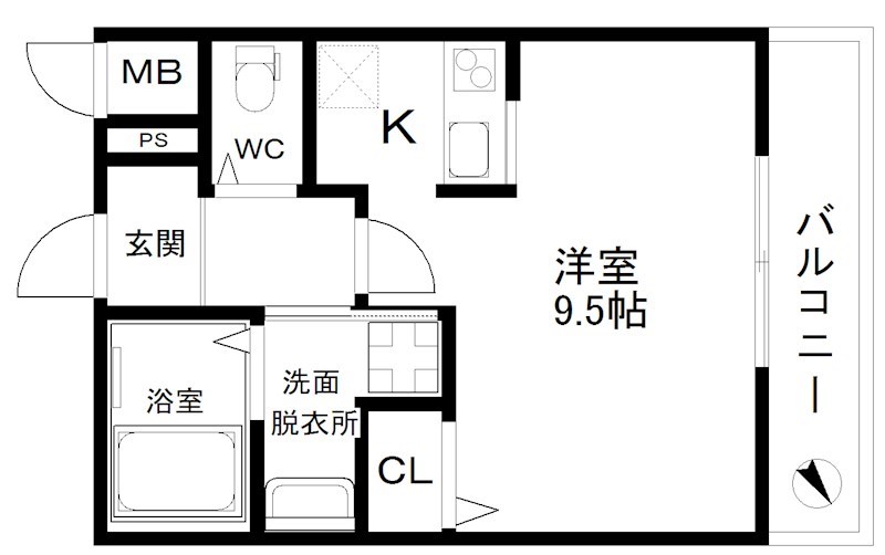 ISE伊勢住宅住之江7407 間取り