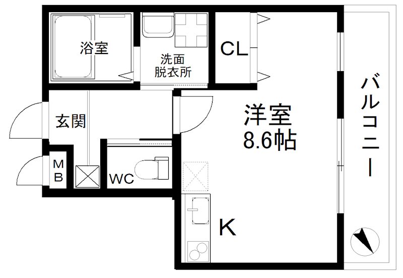 ISE伊勢住宅住之江7407 間取り
