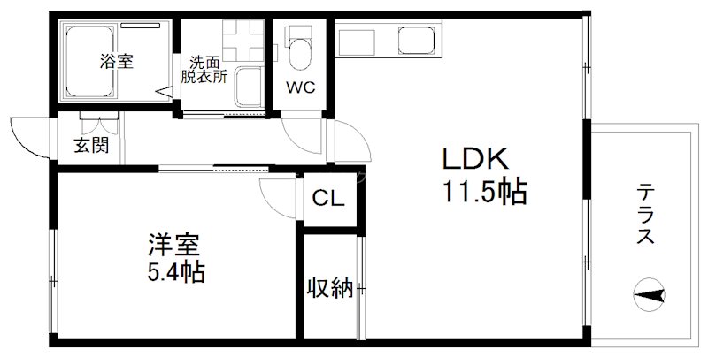タウニー住之江 間取り