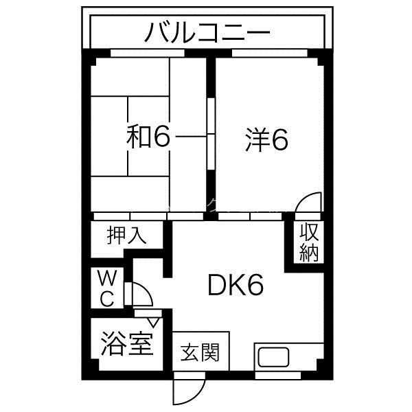 大阪府大阪市西成区南津守７丁目 間取り