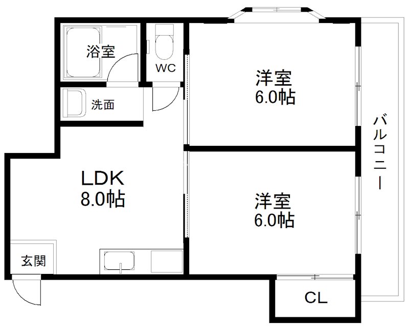 エクセレント川辺 間取り