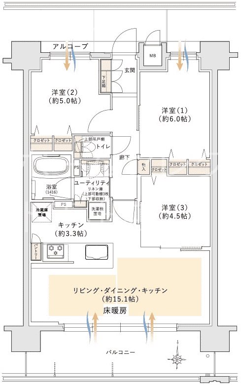 ユニハイム住之江公園 間取り
