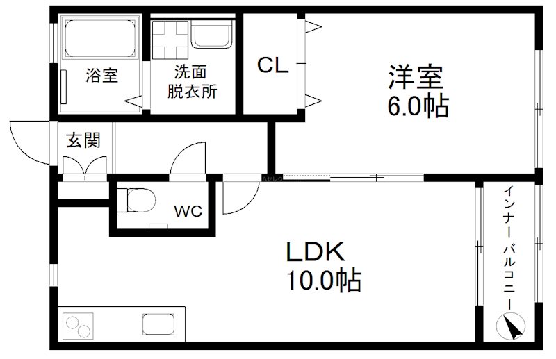 リブレ清水丘　B棟 間取り