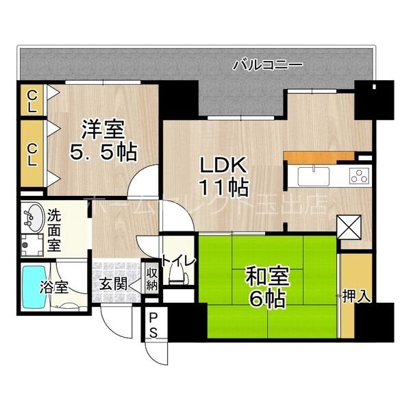 フェルザ住之江公園 間取り