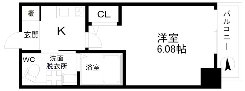 グランパシフィック北畠 間取り