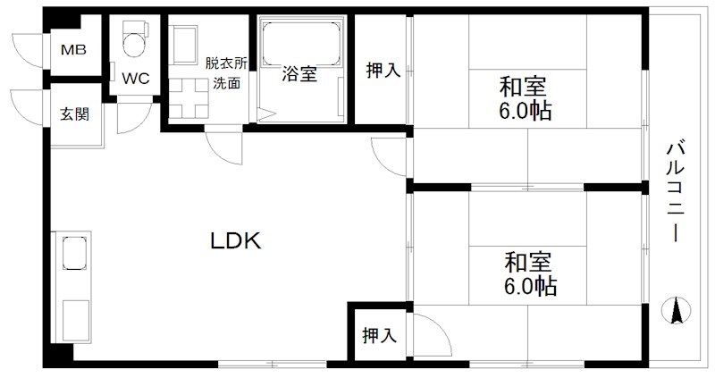 コーポ朋栄 間取り