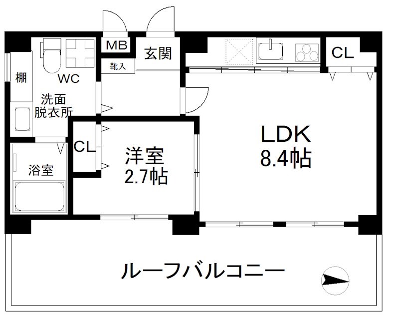 エムズコート玉出 間取り