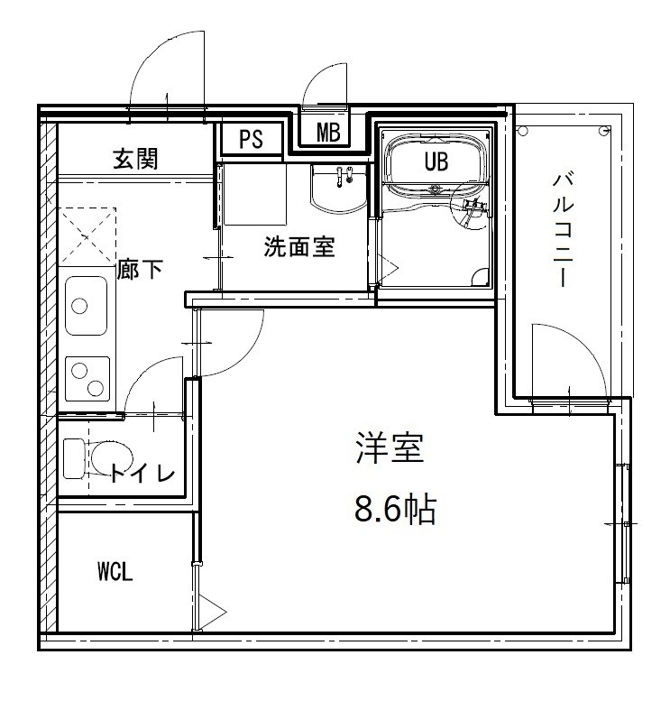 フジパレス加賀屋Ⅱ番館  間取り