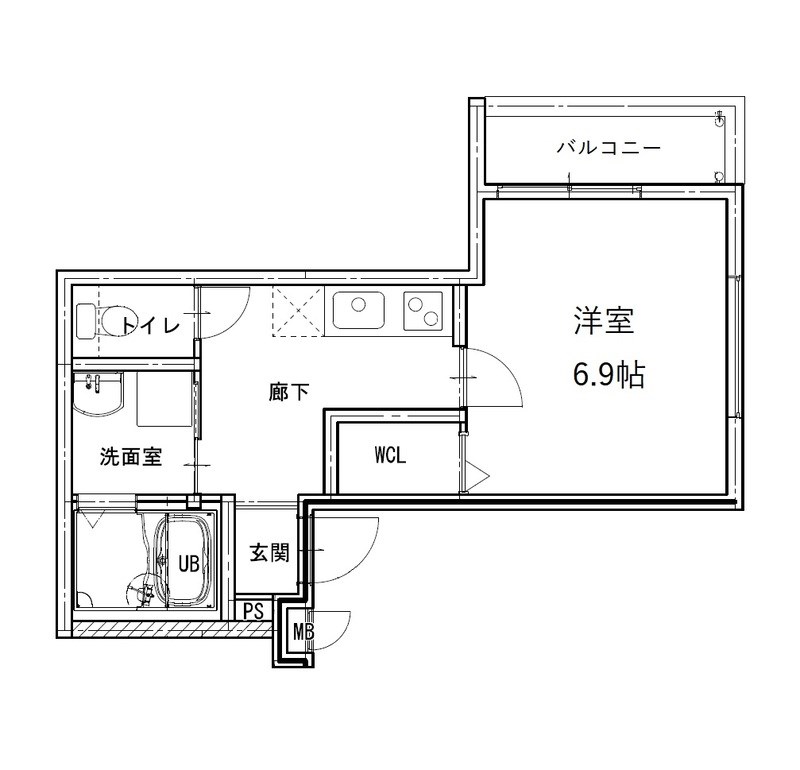 フジパレス加賀屋Ⅱ番館  間取り