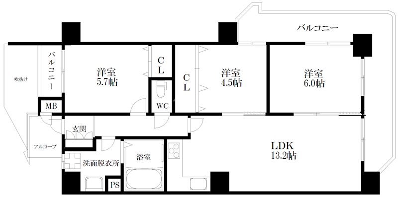 クリアクレセント住之江 間取り