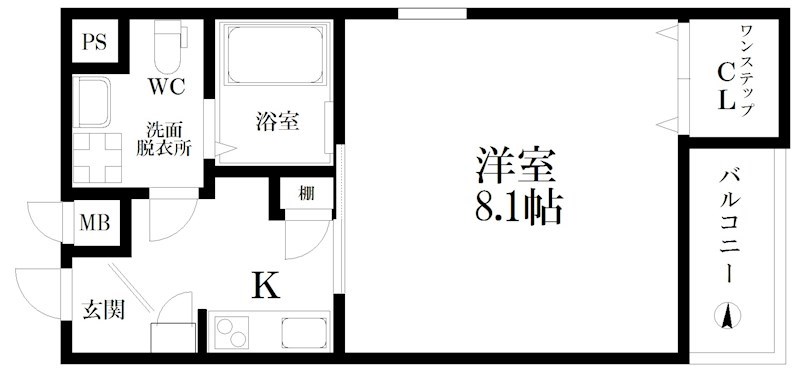 エムズコート玉出 間取り