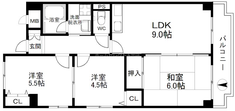 グランドハイツ天神ノ森 間取り