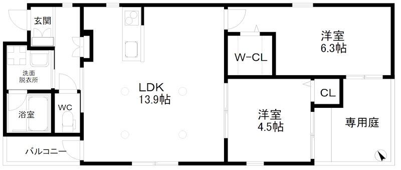 ステディ帝塚山 間取り