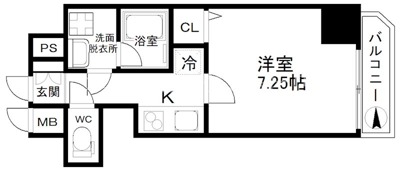 Ｈａｌｕ花園町 間取り