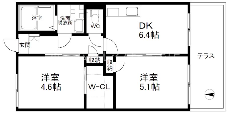 タウニー住之江 間取り