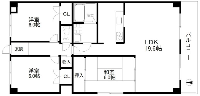 コーポ住吉 間取り
