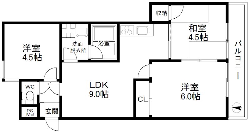 グレースハイム上住吉 間取り