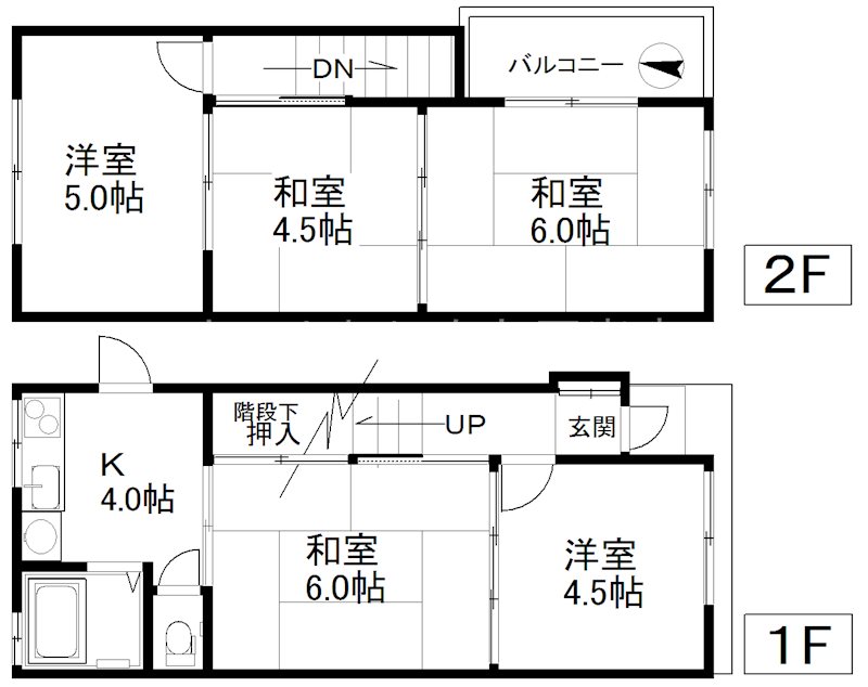 安立4丁目戸建賃貸 間取り