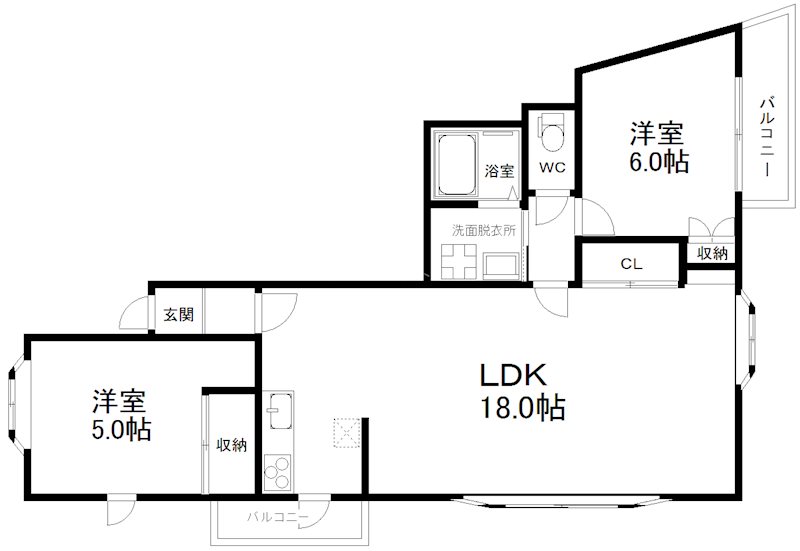 ヒルトップハウス　　 間取り