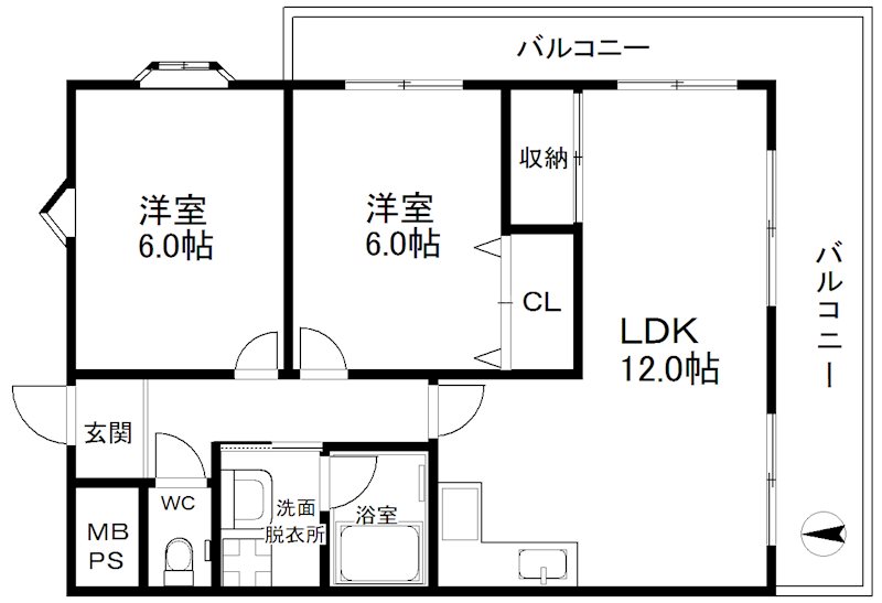 ローズライフ住之江 間取り