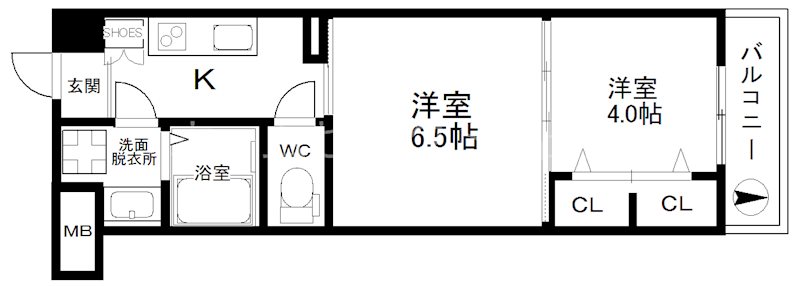 プランドール天王寺SOUTH 間取り