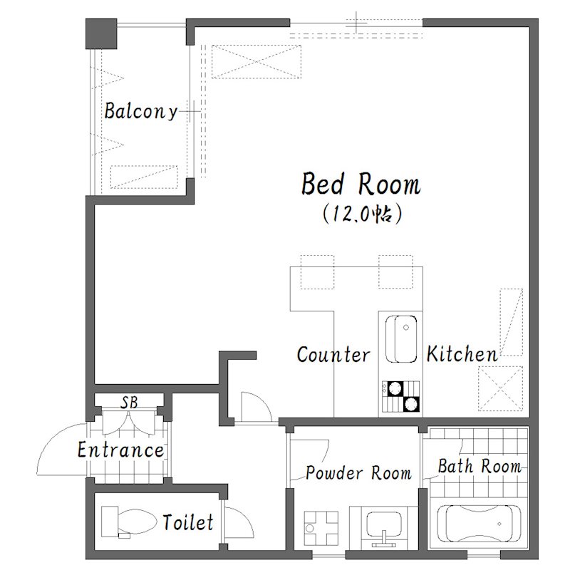 プチベルン玉出 間取り
