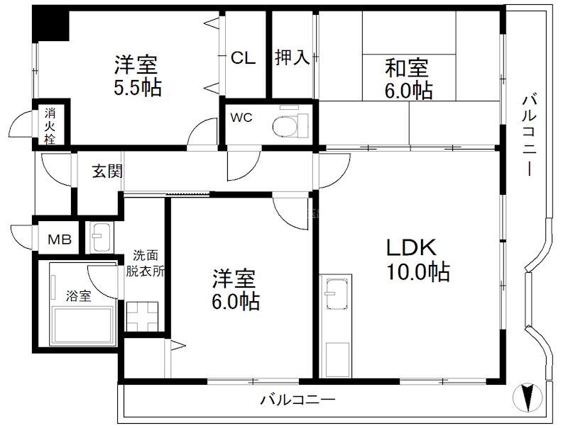 カワデンセントリックハイツ 間取り