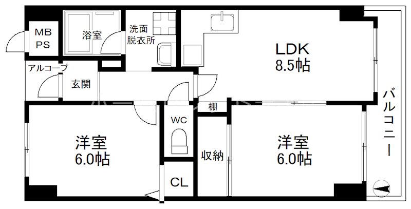 カワデンエミネンスハイツ 間取り