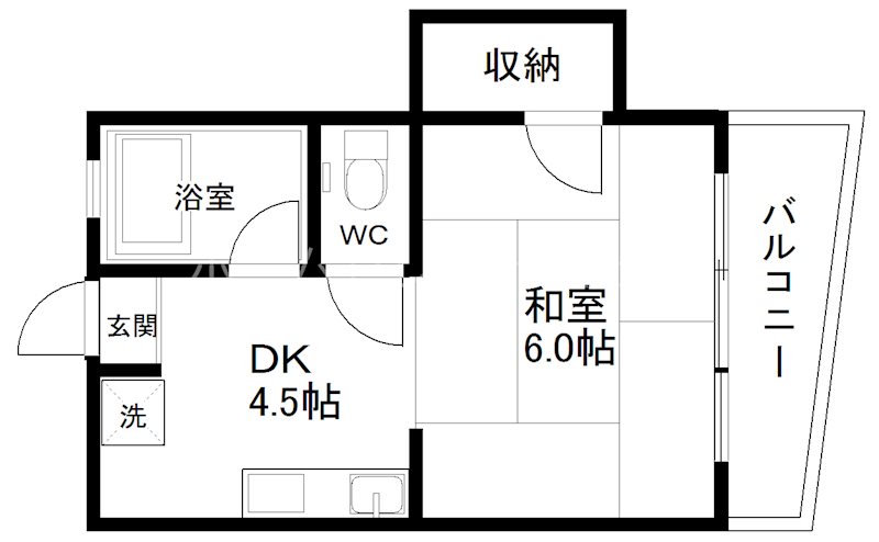 岸ノ里ニューハイツ 間取り