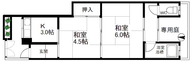 メゾネットみさき  間取り