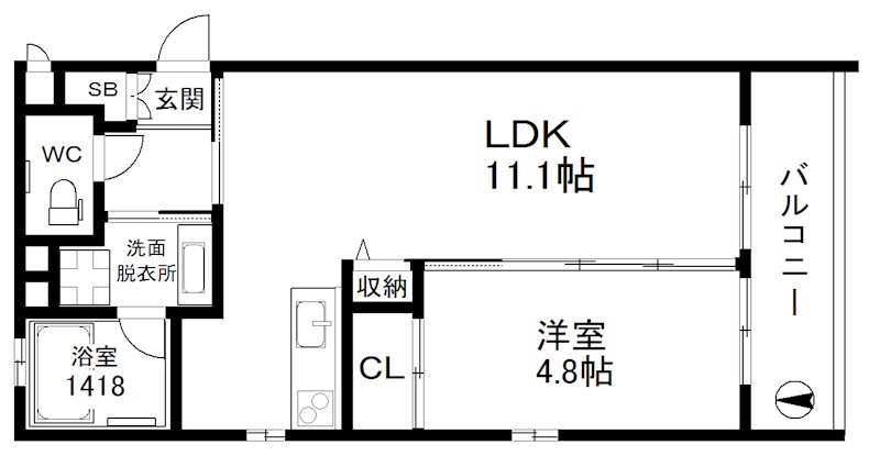 オリーブコート天下茶屋 間取り