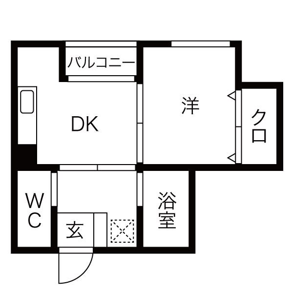 エクセル新開コーポ 間取り