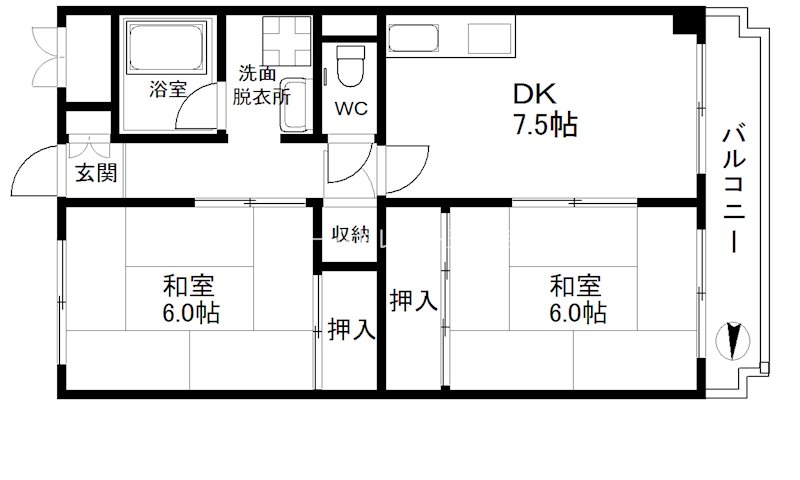 クレセントマンション 間取り