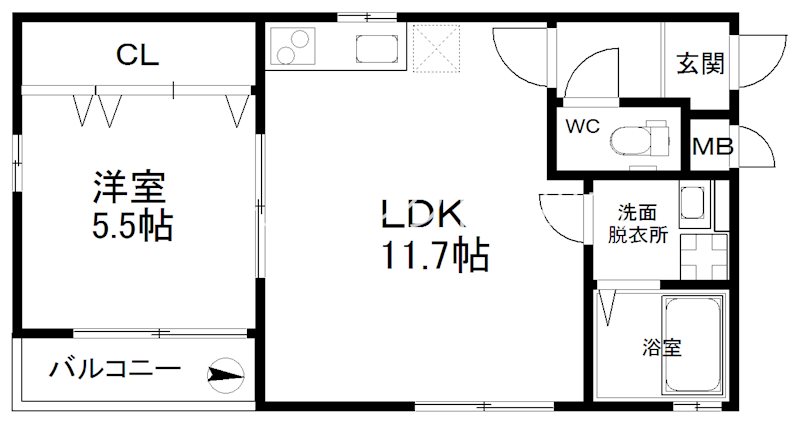 KTIレジデンス住吉大社 間取り