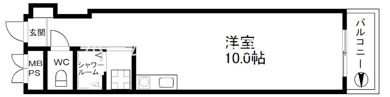サニーコート粉浜 間取り