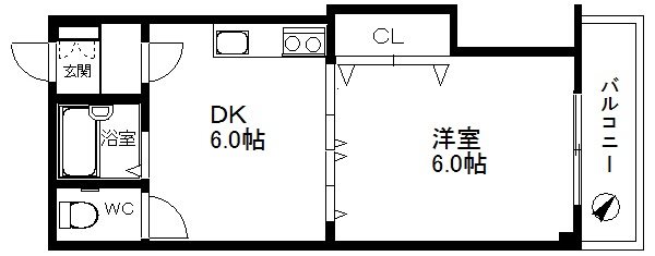 アレマーナ北加賀屋 間取り