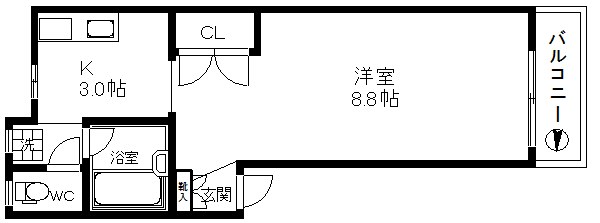 ベルメゾン住吉 間取り