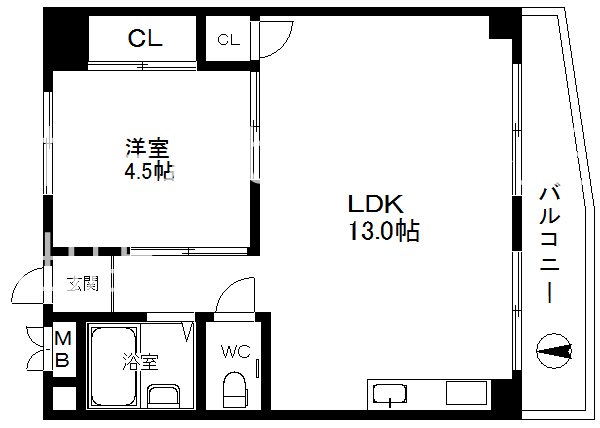 グランドコーポカトレア 間取り