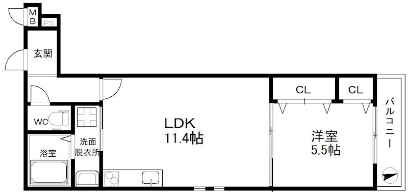 Ｃａｓａ　ｄ’ｏｒｏ清水丘  間取り