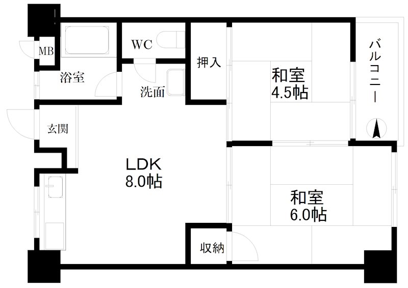 フィアスコート住吉大社 間取り