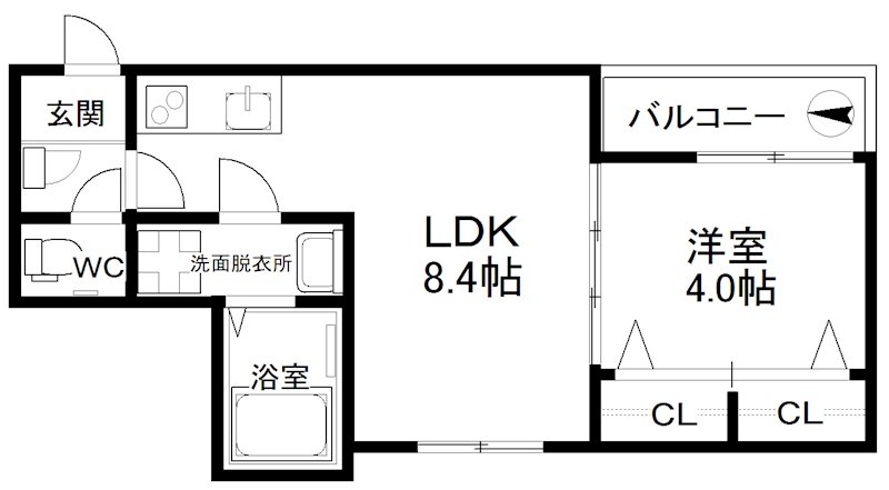AVENIR住之江 間取り