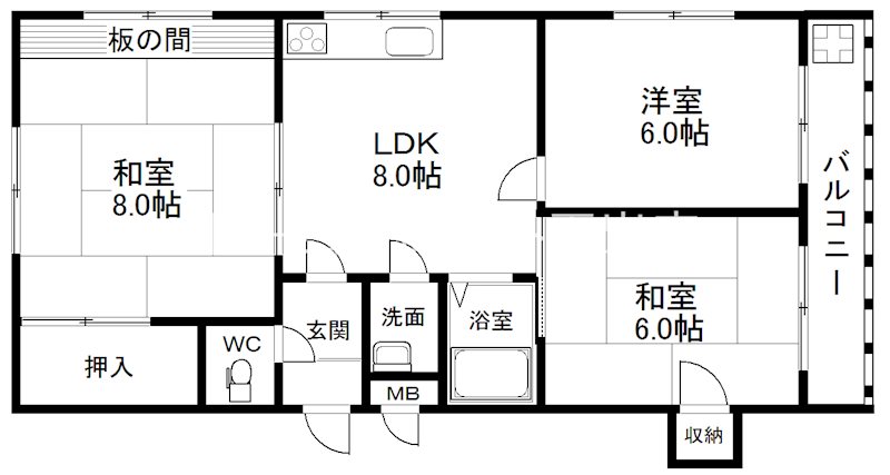 リベルテコーポ保澤 間取り