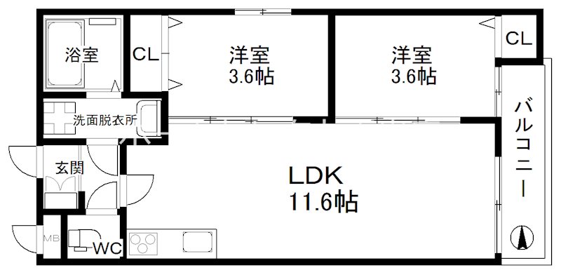 AVENIR住之江 間取り