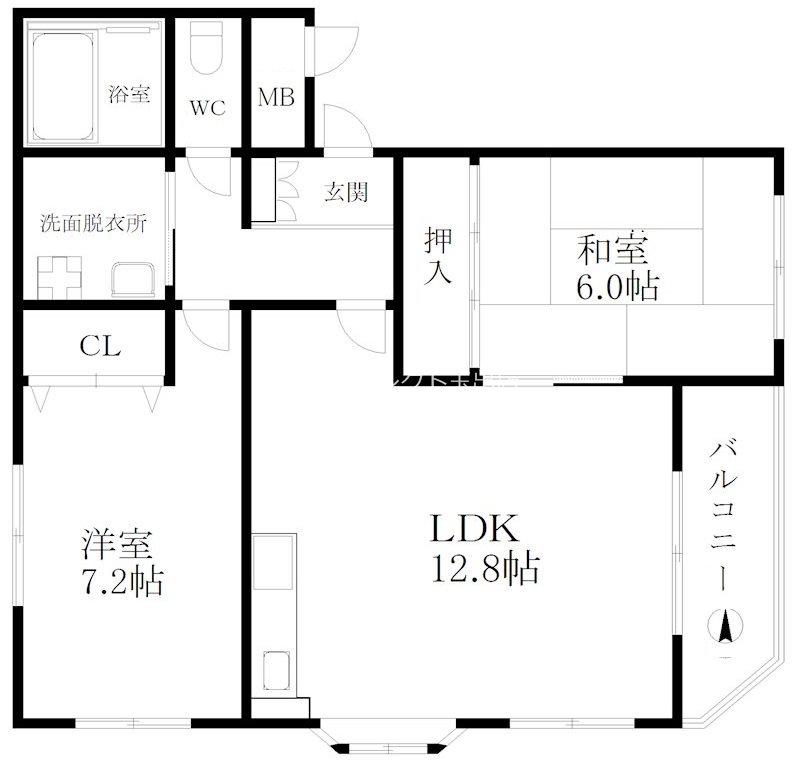 エクレール帝塚山 間取り