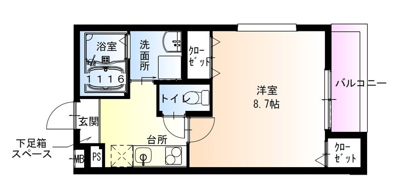 フジパレス住ノ江駅南ノース 間取り