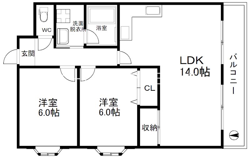 ローズライフ住之江 間取り
