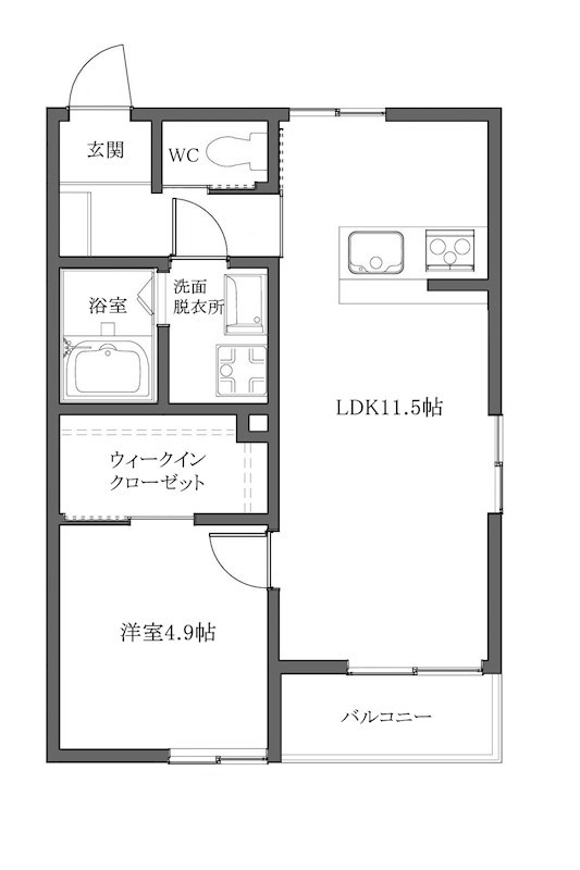 T-manoir天下茶屋Ⅱ 間取り