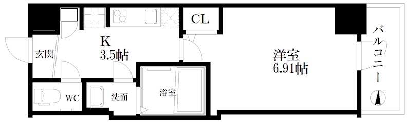 グランパシフィック玉出 間取り