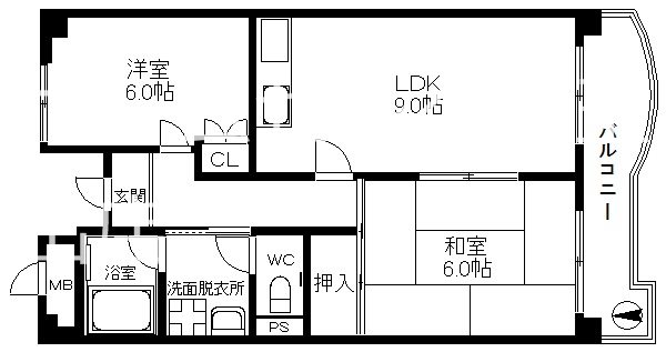 エスポワール住之江公園 間取り
